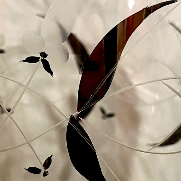 MCM Atomic Ice Bucket Antique Art Nouveau Clear Glass Silver Overlay - Picture 6 of 8